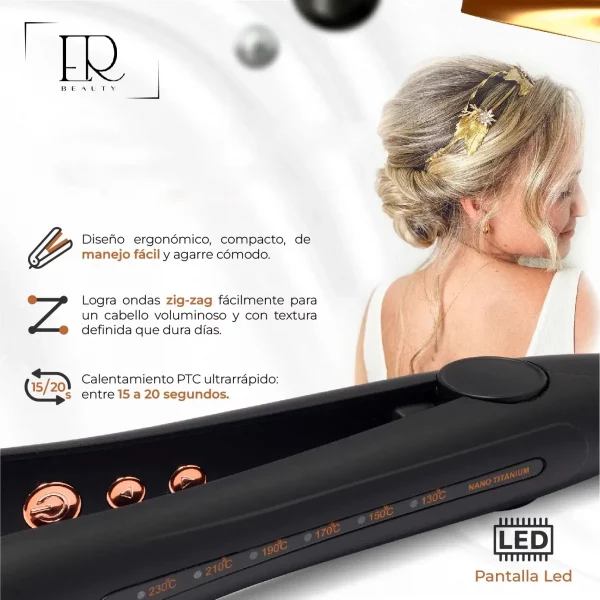 Plancha Crimper ER Beauty - Imagen 4